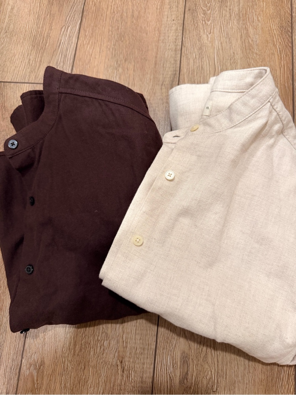 Everlane cotton flannel shirts - set of 2
